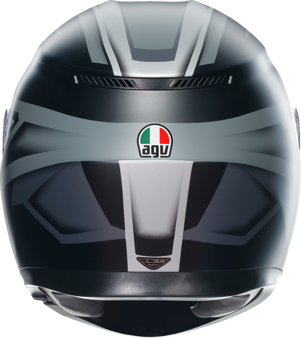 CASCO AGV K3 COMPOUND GRIS NEGRO MATE