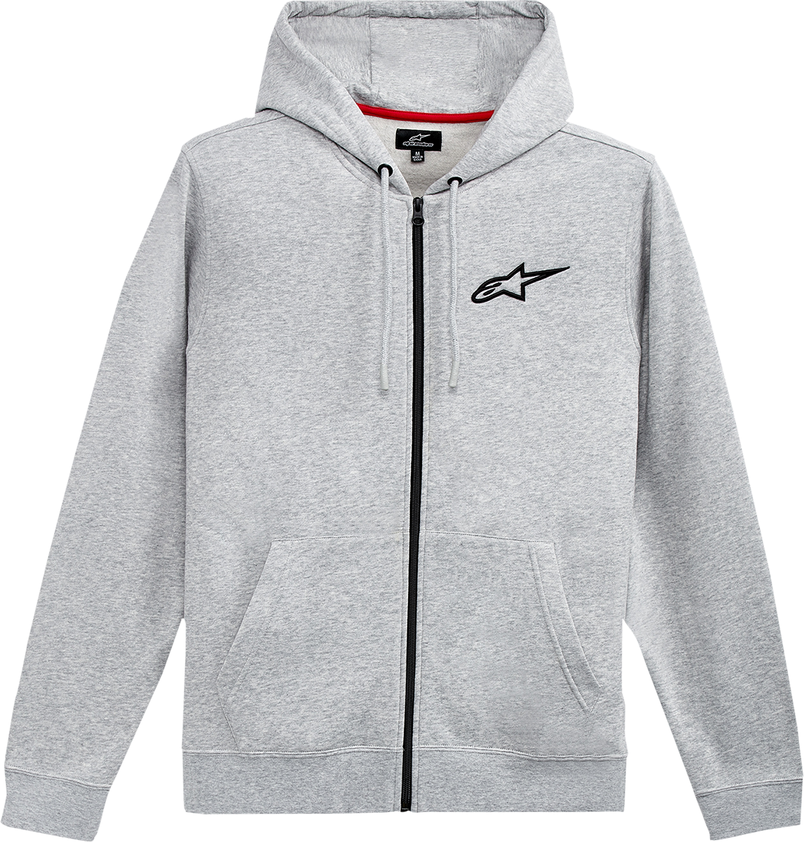 BUZO CON CAPUCHA ALPINESTARS AGELESS ZIP GRIS/NEGRO