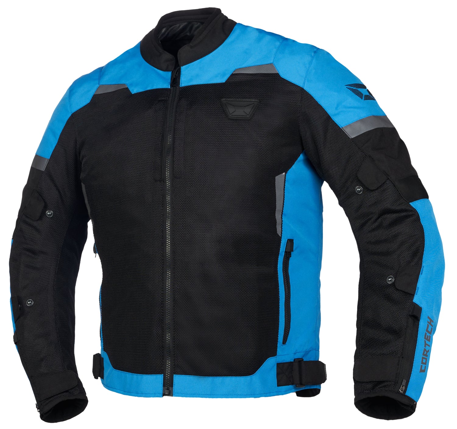 CHAQUETA PARA MOTOCICLETA CORTECH AERO-FLO AIR V2 NEGRO/AZUL