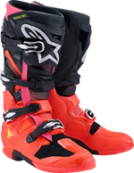 BOTAS ALPINESTARS TECH 7 FLUORESCENTE ROJO/NEGRO/ROSADO