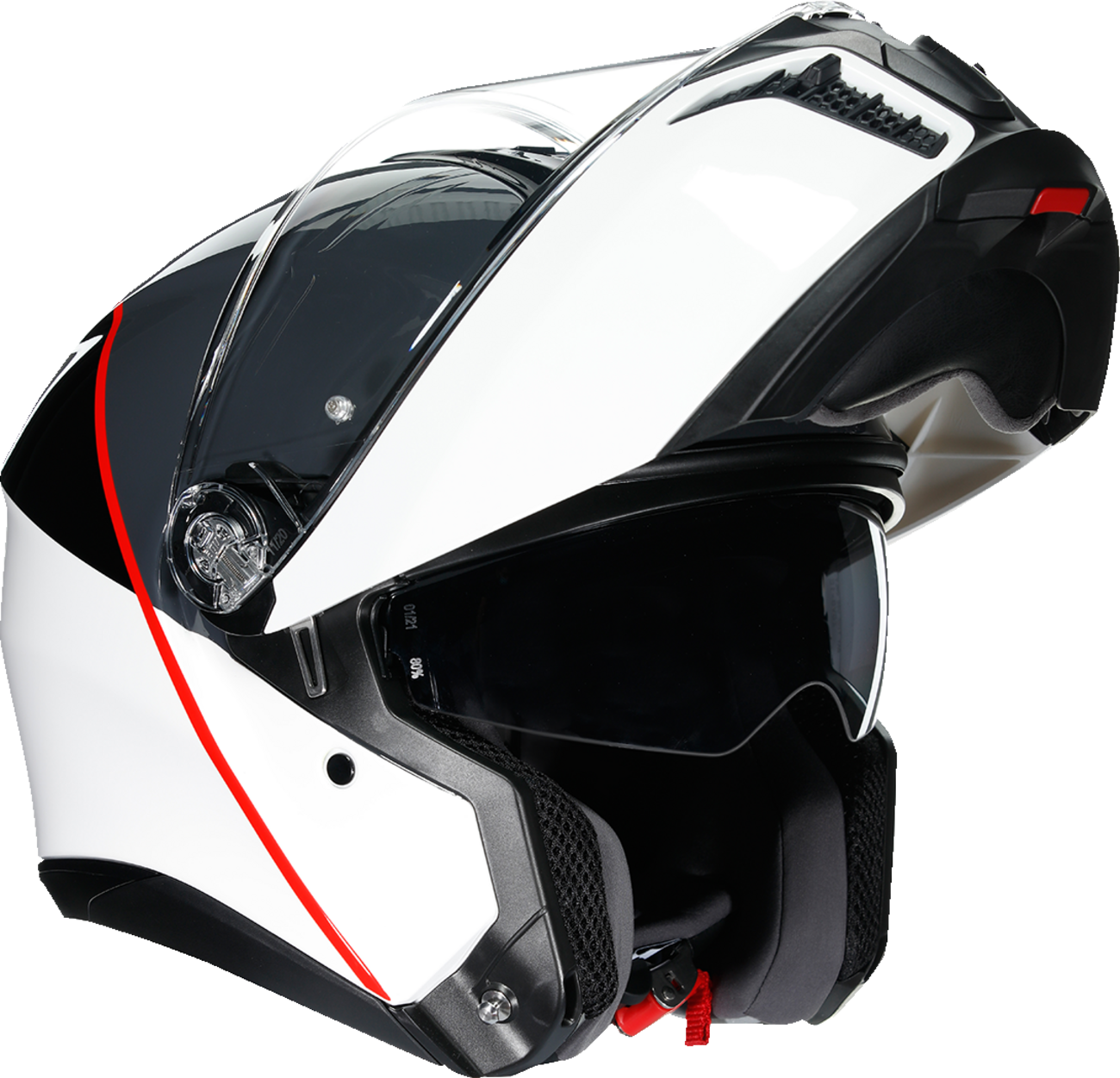 CASCO AGV TOURMODULAR BALANCE ROJO GRIS