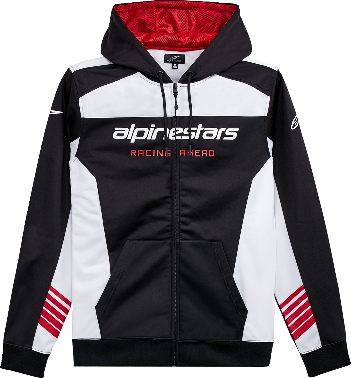 BUZO CON CAPUCHA ALPINESTARS SESSION LXE NEGRO/BLANCO