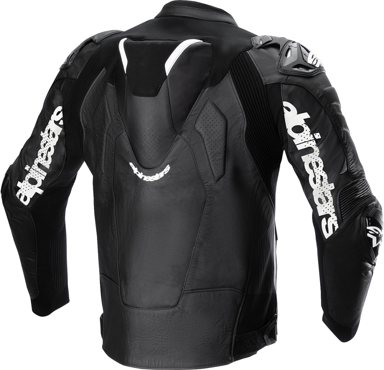 CHAQUETA DE CUERO ALPINESTARS ATEM V5 NEGRO/BLANCO