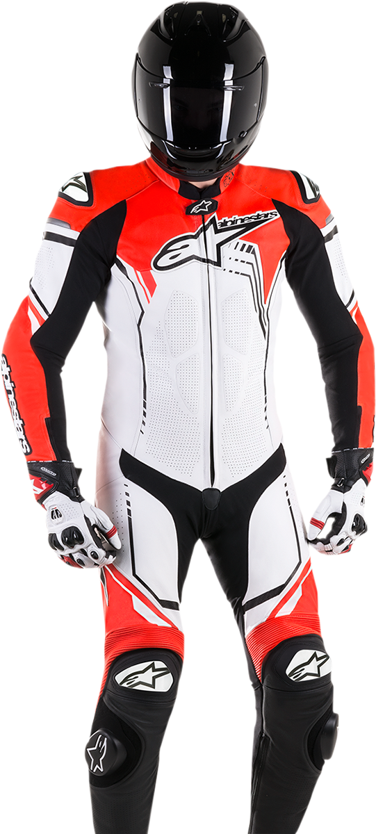 TRAJE ALPINESTARS GP PLUS 1PC BLANCO/AZUL/ROJO