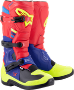 BOTAS ALPINESTARS TECH 3 ROJO/AZUL/AMARILLO FLUORESCENTE