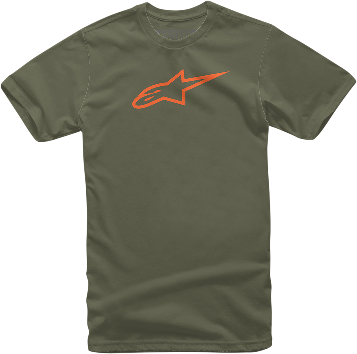 CAMISETA ALPINESTARS AGELESS MILITAR/NARANJA
