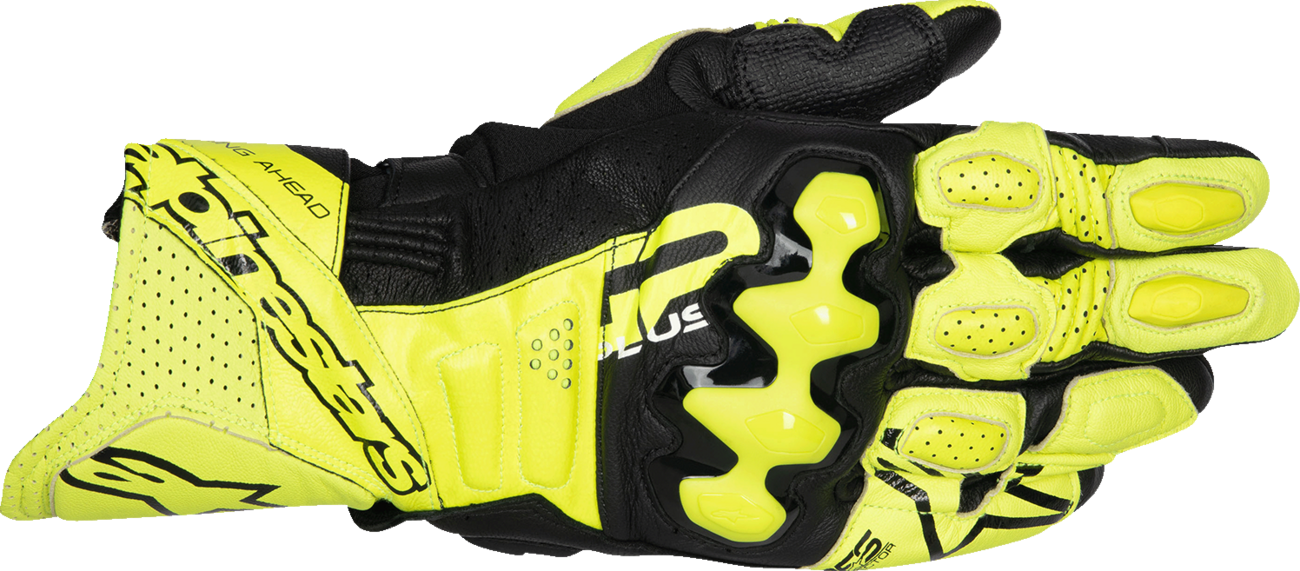 GUANTES ALPINESTARS GP PLUS R V3 CUERO AMARILLO/NEGRO