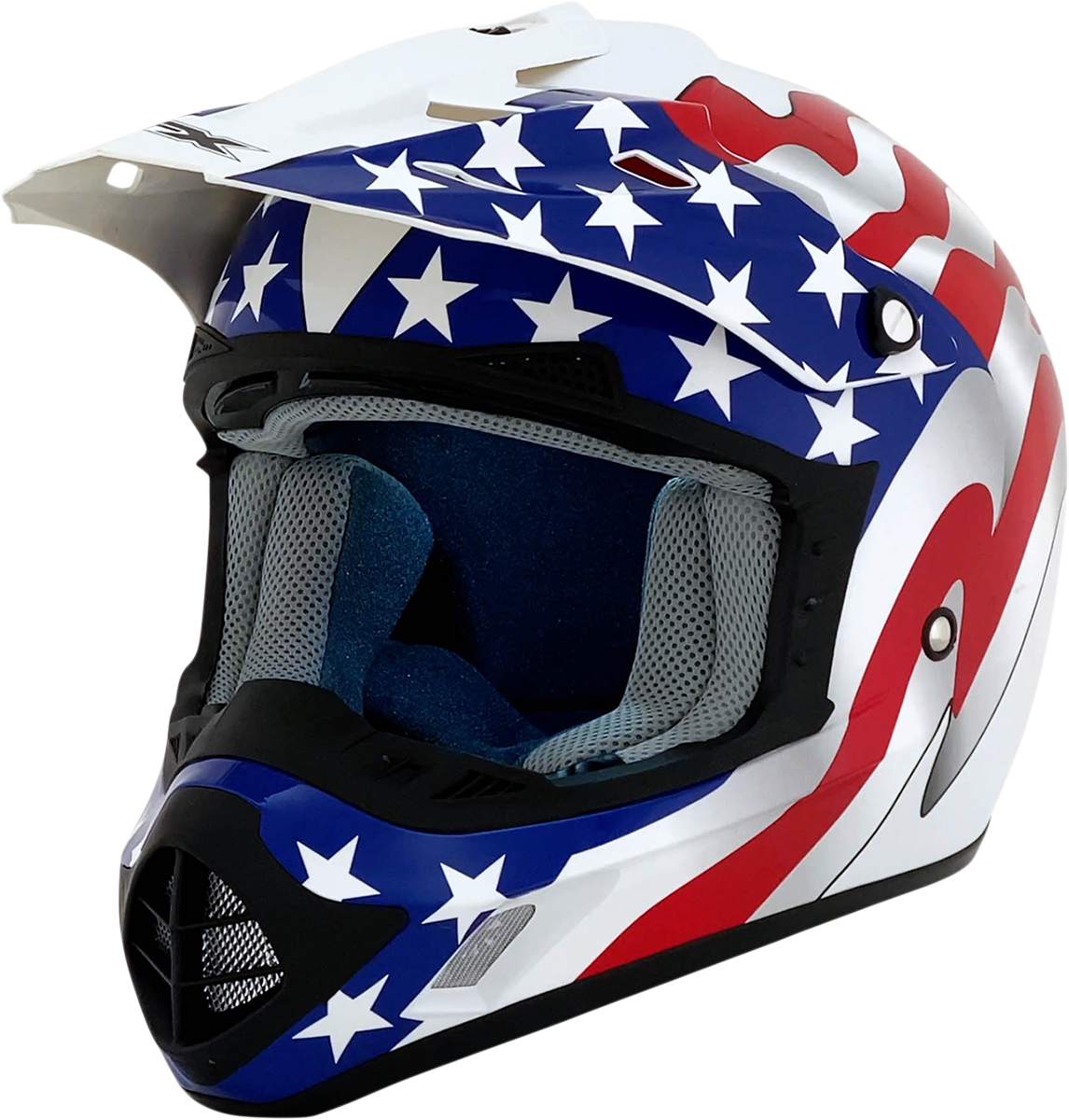 CASCO INTEGRAL AFX FX-17 BANDERA BLANCO