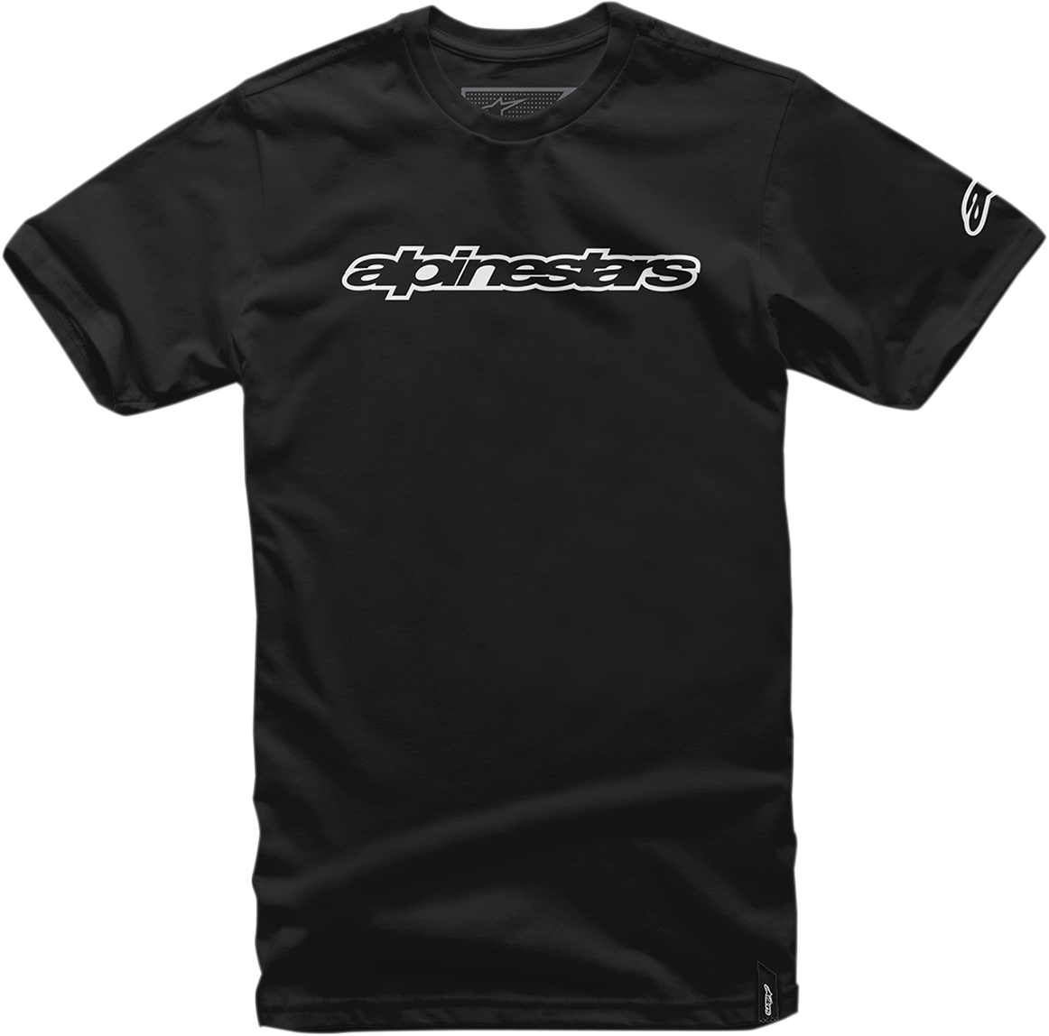 CAMISETA ALPINESTARS WORDMARK BLANCO Y NEGRO