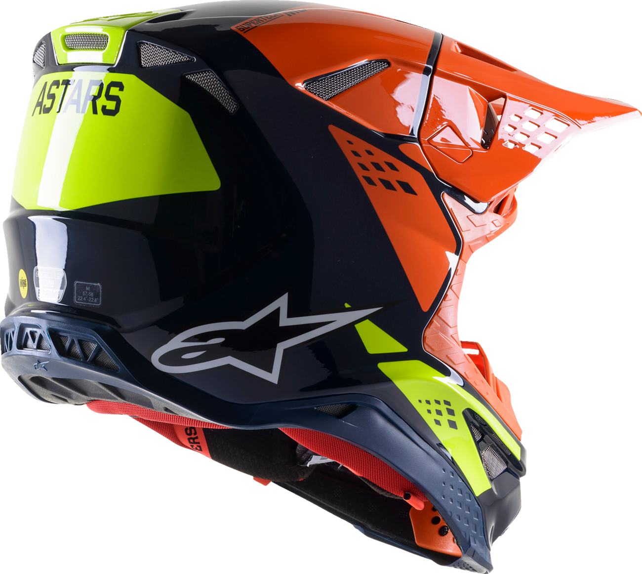 CASCO ALPINESTARS SUPERTECH M8 FACTORY MIPS AMARILLO/AZUL/NARANJA