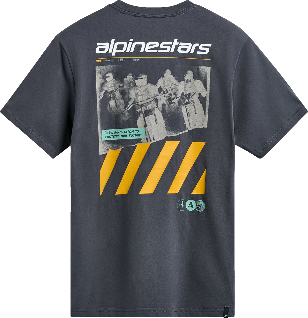 CAMISETA ALPINESTARS NO BARRIER CSF GRIS OSCURO