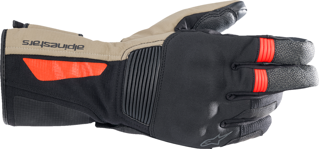 GUANTES ALPINESTARS DENALI AEROGEL DRYSTAR NEGRO/TIERRA/ROJO