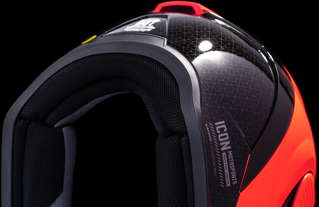 CASCO ICON AIRFRAME PRO COUNTERSTRIKE ROJO