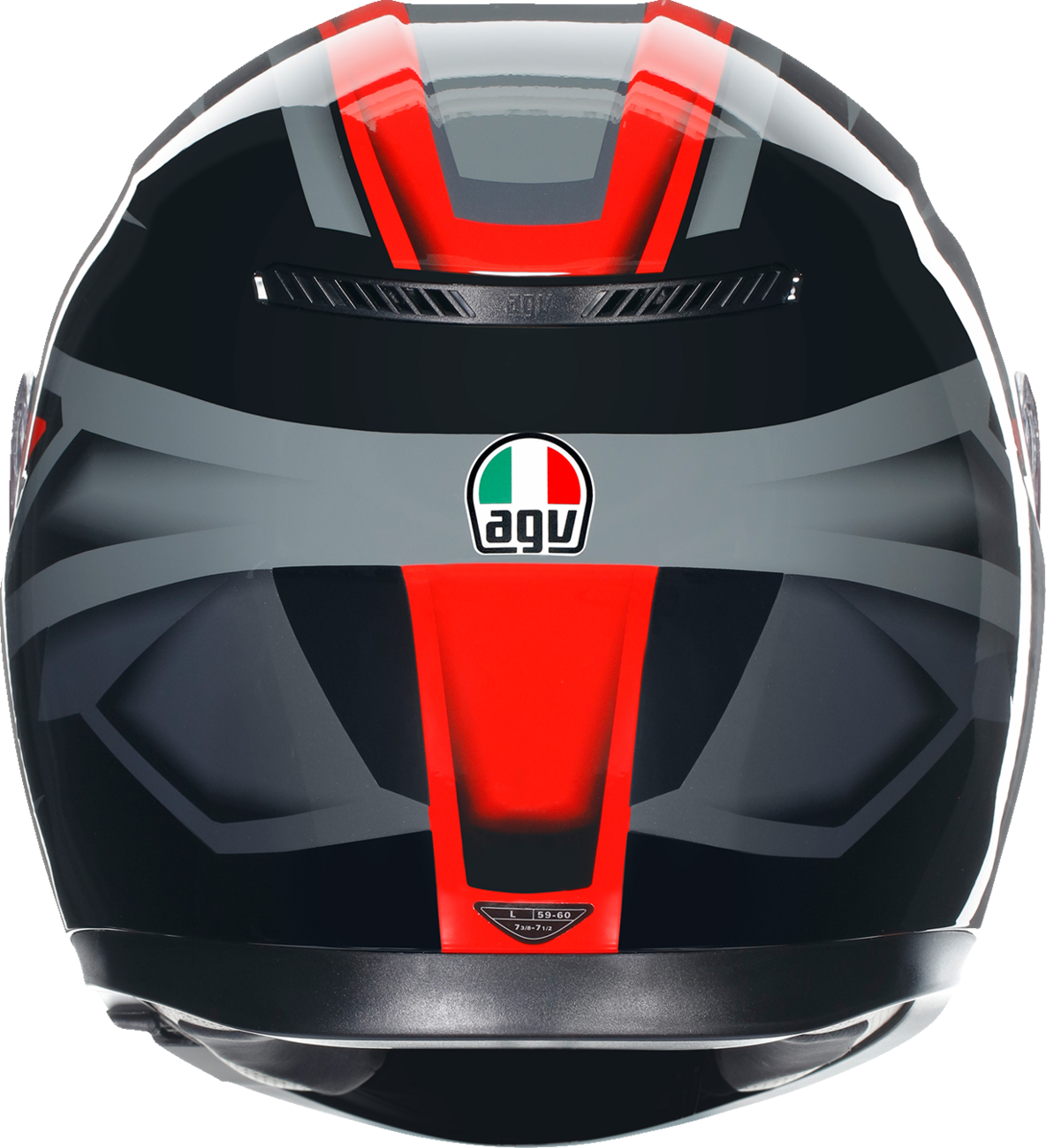 CASCO AGV K3 COMPOUND ROJO NEGRO