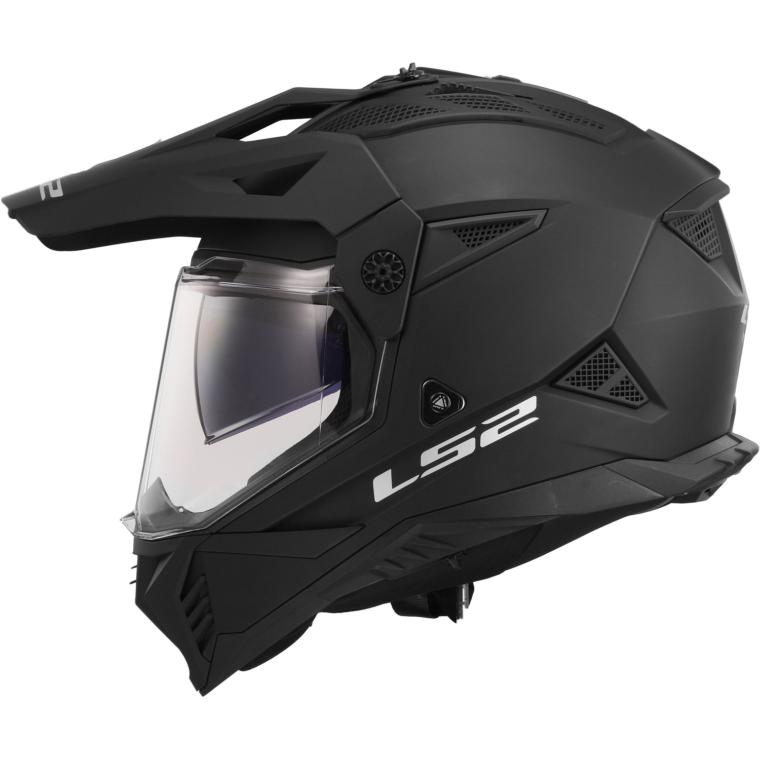 CASCO AVENTURA LS2 BLAZE II NEGRO MATE