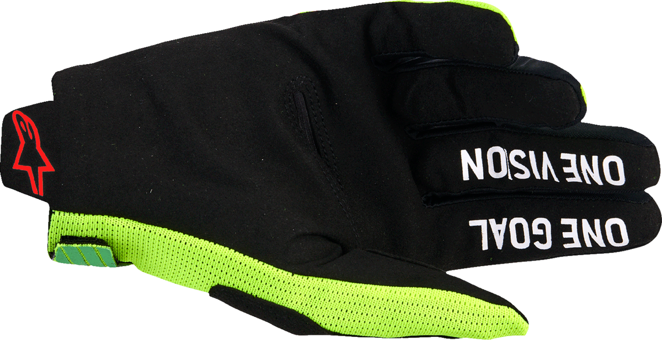 GUANTES MOTOCROSS ALPINESTARS RADAR PRO VERDE/AMARILLO FLUOR/ROSADO FLUOR