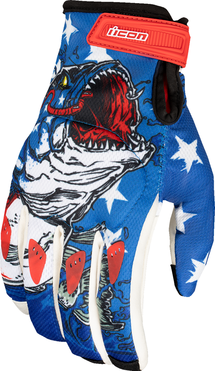 GUANTES ICON HOOLIGAN AMERICAN BASSTARD NEGRO