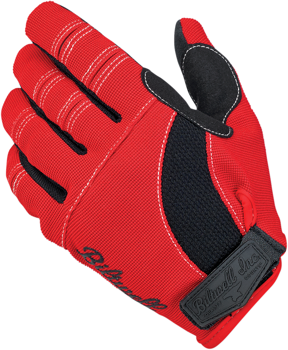 GUANTES MOTO BILTWELL MOTO ROJO/NEGRO/BLANCO