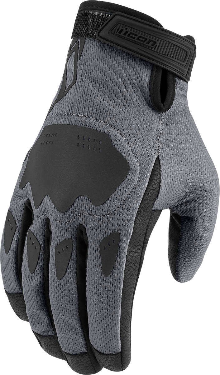 GUANTES ICON HOOLIGAN   CE   GRIS