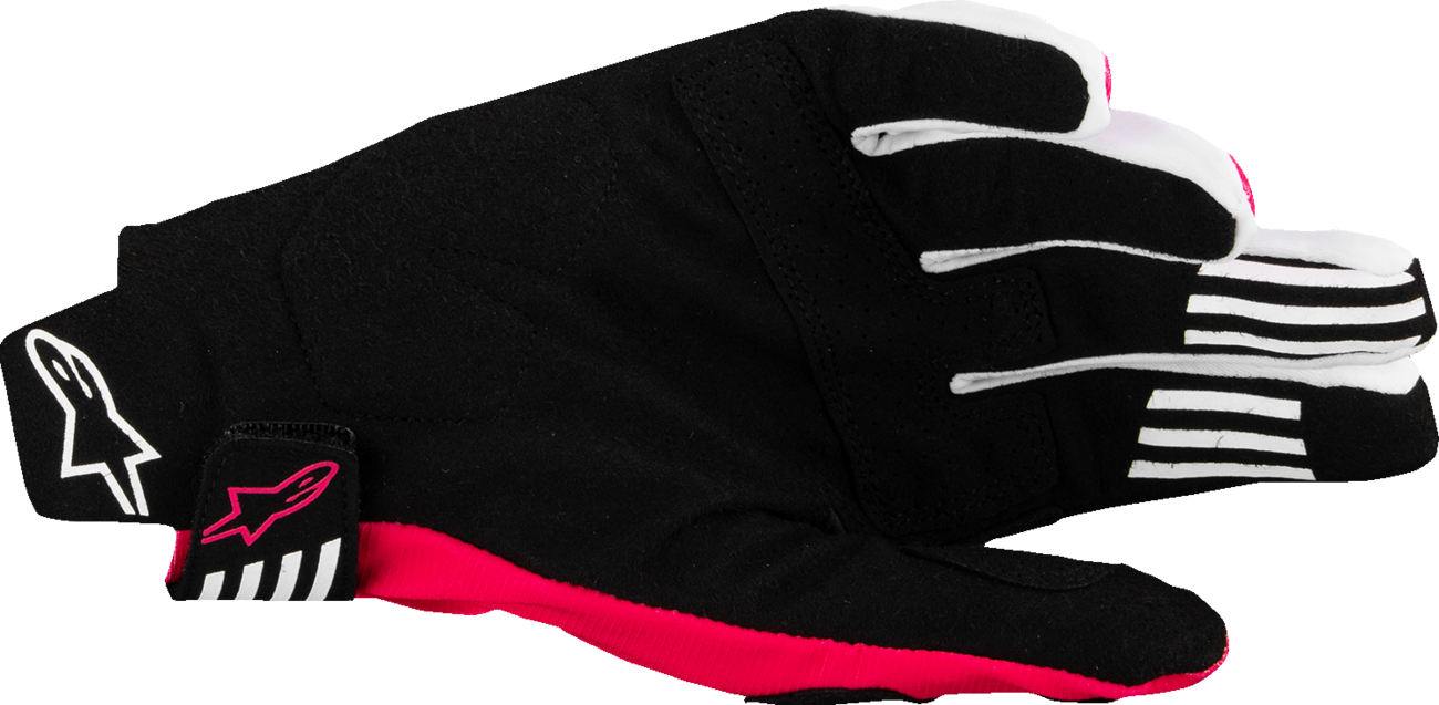 GUANTES ALPINESTARS TECHSTAR PARA MOTOCROSS NEGRO/ROSA