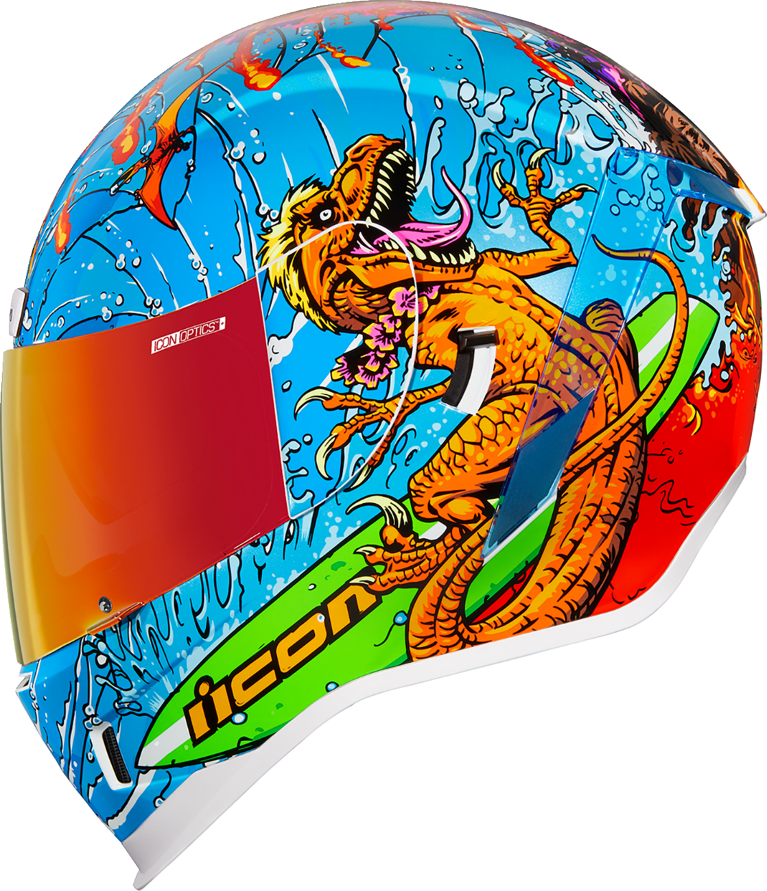 CASCO ICON AIRFORM DINO FURY AZUL