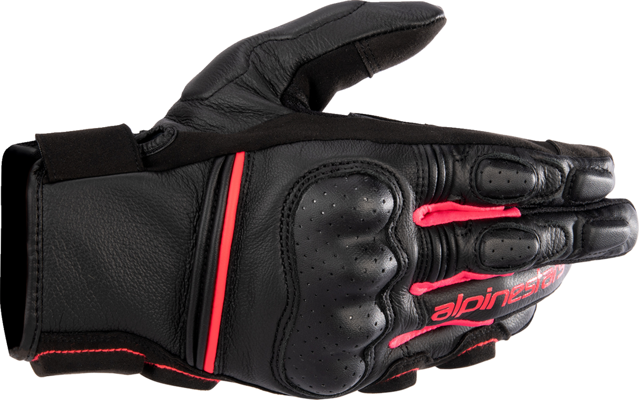 GUANTES ALPINESTARS STELLA PHENOM CUERO NEGRO/ROSA PARA DAMA