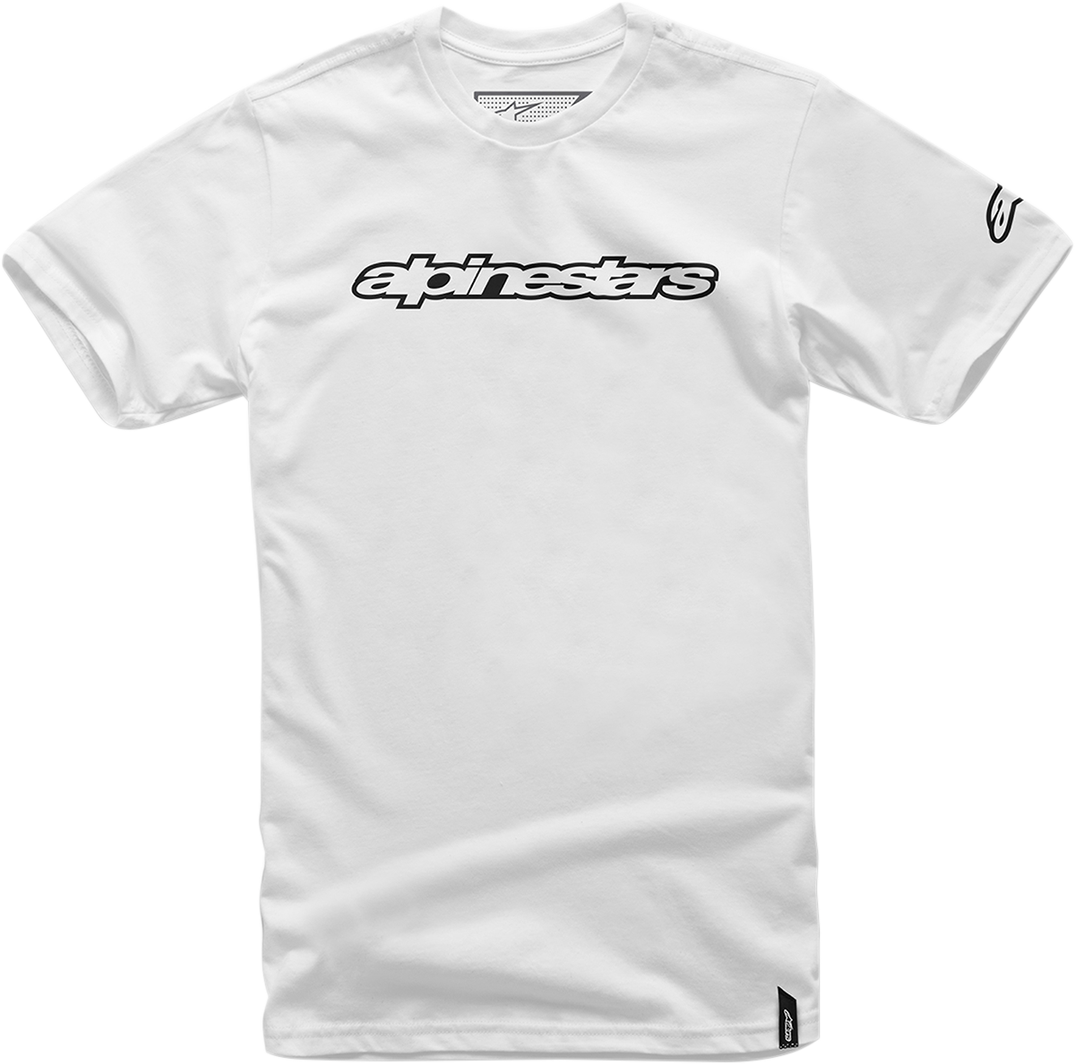 CAMISETA ALPINESTARS WORD BLANCO/NEGRO