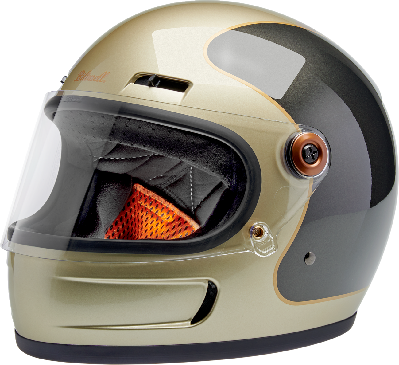 CASCO BILTWELL GRINGO SV METÁLICO BRILLANTE CHAMPAGNE/CARBÓN