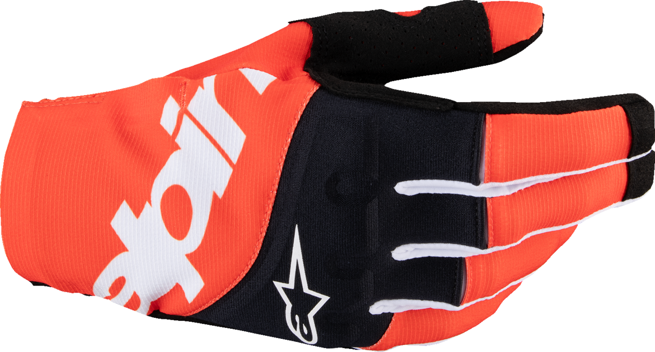 GUANTES MOTOCROSS ALPINESTARS TECHSTAR NEGRO/NARANJA