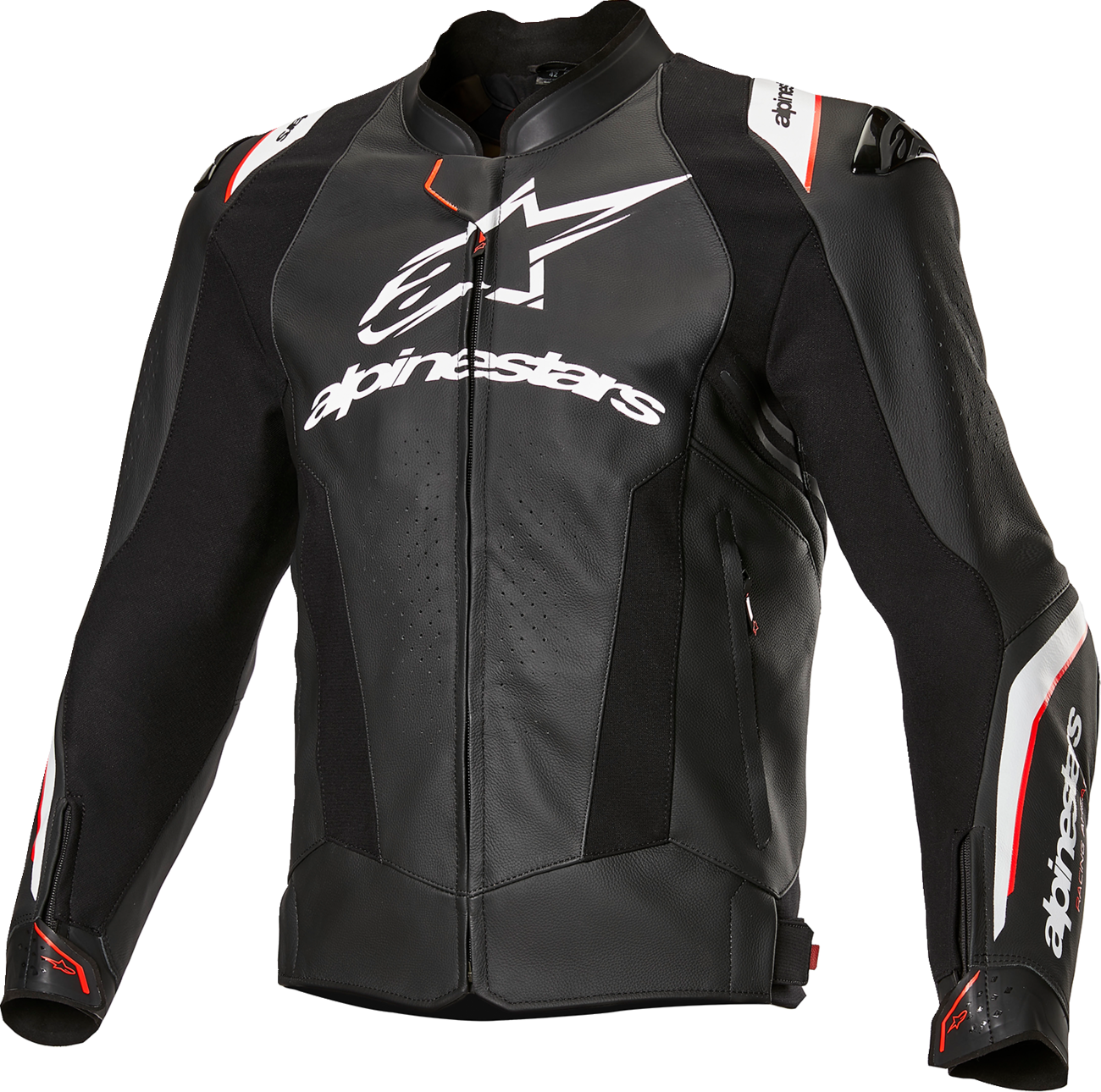 CHAQUETA ALPINESTARS MISSILE V3 IGNITION DE CUERO NEGRO/BLANCO