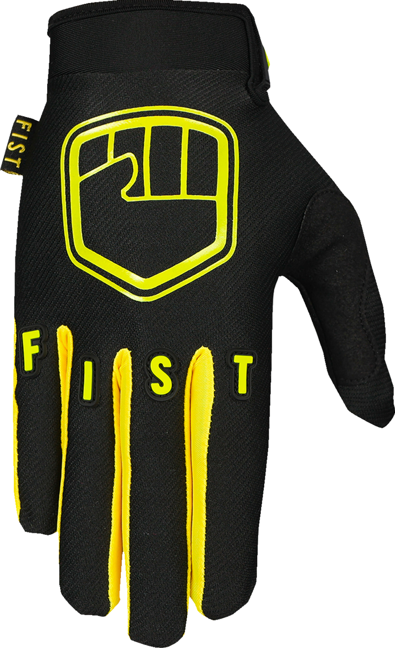 GUANTES FIST HANDWEAR STRAPPED STOCKER FLUORESCENTE AMARILLO