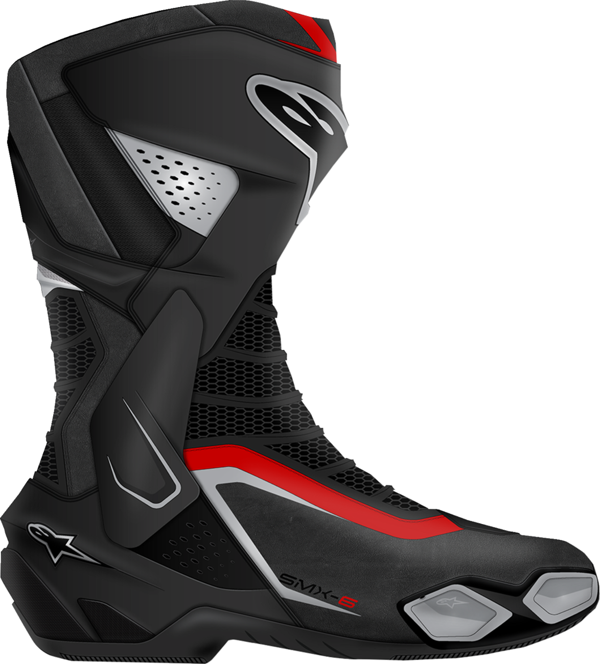 BOTAS ALPINESTARS SMX-6 V3 NEGRO/PLATEADO/ROJO