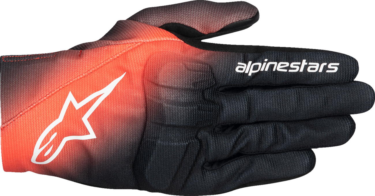 GUANTES ALPINESTARS REEF V2 NEGRO/ROJO FLUORESCENTE/BLANCO