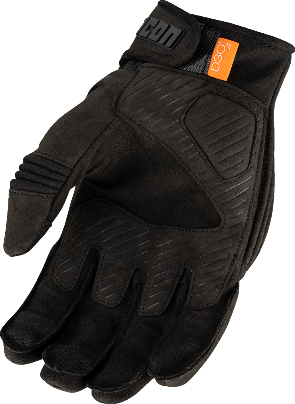 GUANTES ICON LONG TRACK CX NEGRO