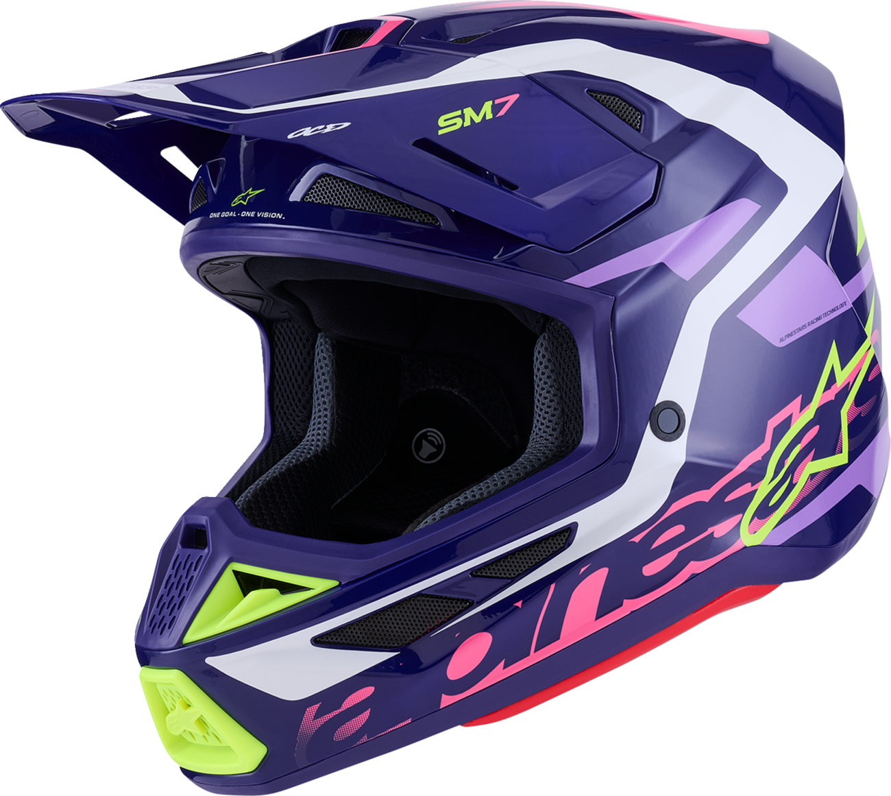 CASCO INTEGRAL ALPINESTARS SM7 DEED ROSA/NEGRO BRILLANTE