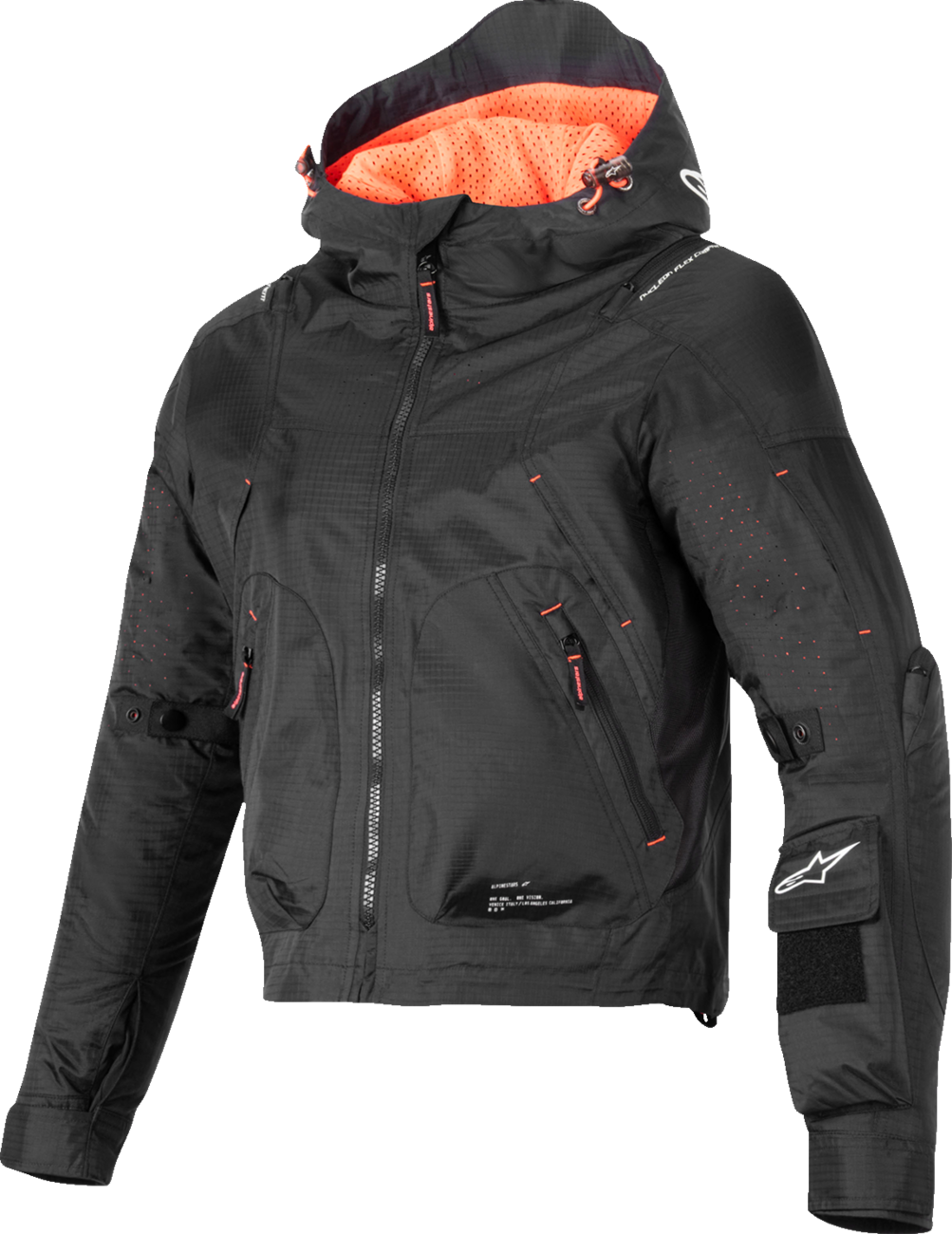 CHAQUETA ALPINESTARS STELLA MOLLY AIR NEGRO/CORAL FLUORESCENTE PARA DAMA