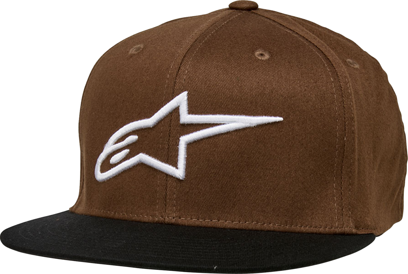 GORRA ALPINESTARS AGELESS FLAT BILL MARRÓN/NEGRO
