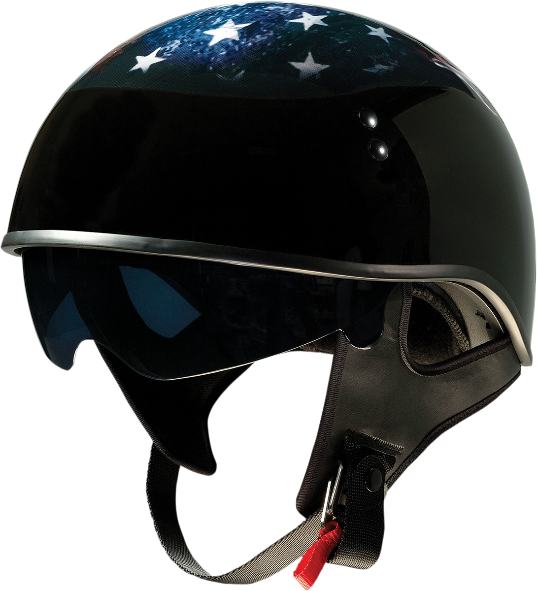 CASCO INTEGRAL Z1R VAGRANT CALAVERA USA NEGRO
