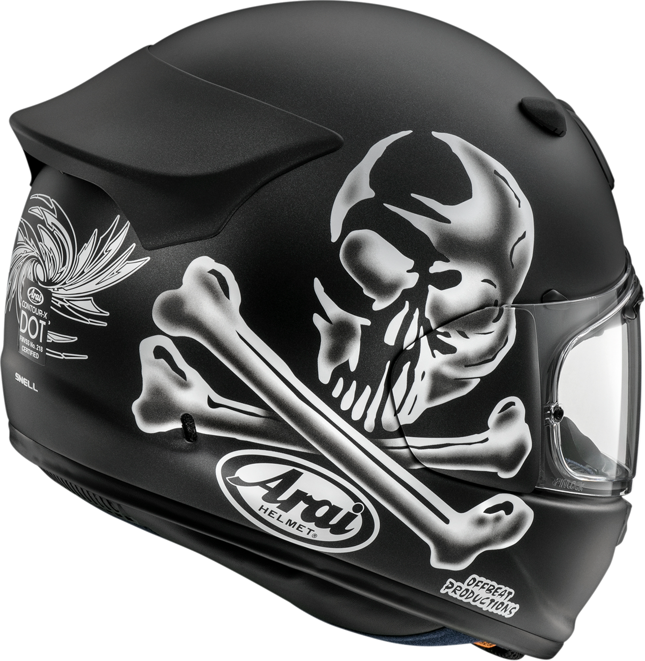 CASCO INTEGRAL ARAI HELMETS CONTOUR-X JOLLY ROGER