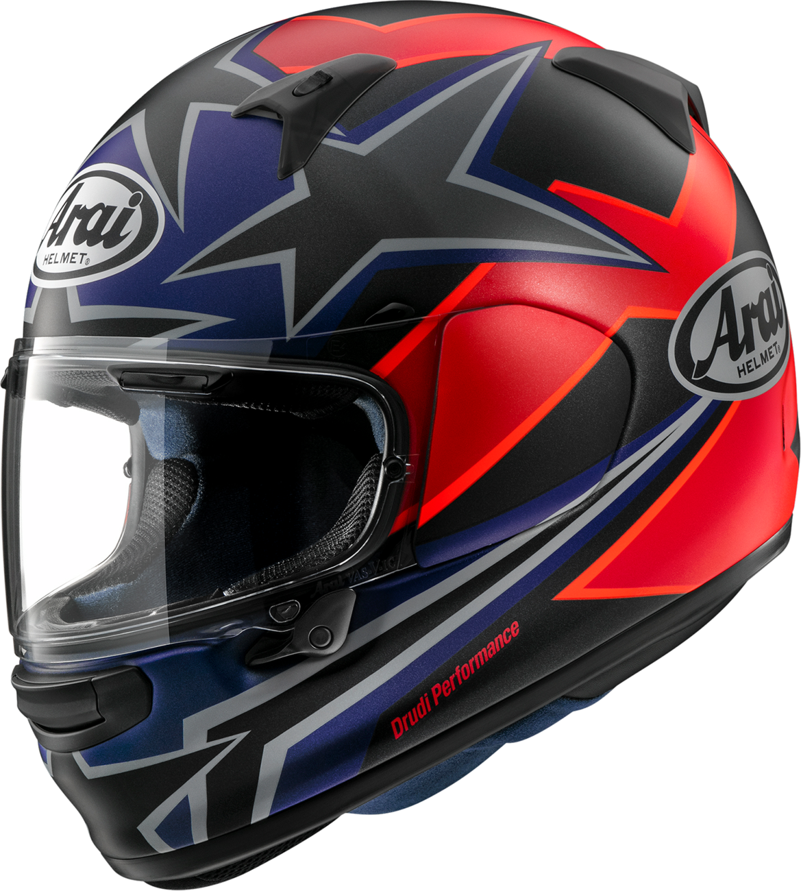 CASCO INTEGRAL ARAI HELMETS REGENT-X ESTRELLAS Y FRANJAS OSCURAS