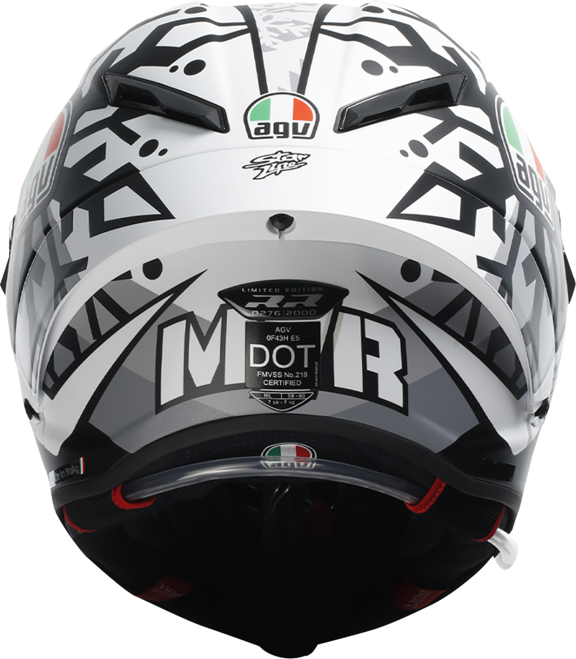 CASCO AGV PISTA GP R LIMITED EDITION MIR WINTER TEST CLARO