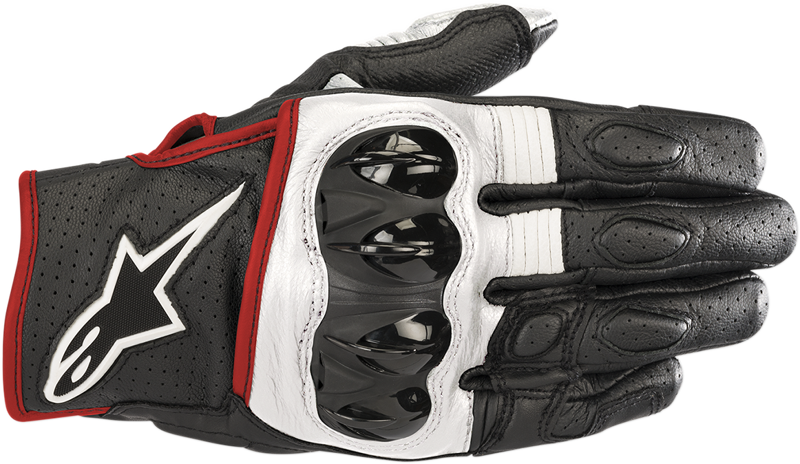 GUANTES ALPINESTARS CELER V2 NEGRO/BLANCO/ROJO