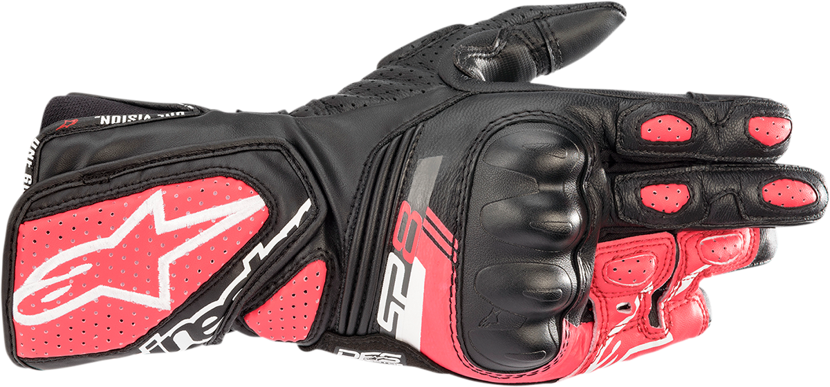 GUANTES ALPINESTARS STELLA SP-8 V3 NEGRO/ROSADO PARA DAMA