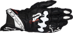 GUANTES ALPINESTARS GP PLUS R V3 DE CUERO NEGRO/BLANCO