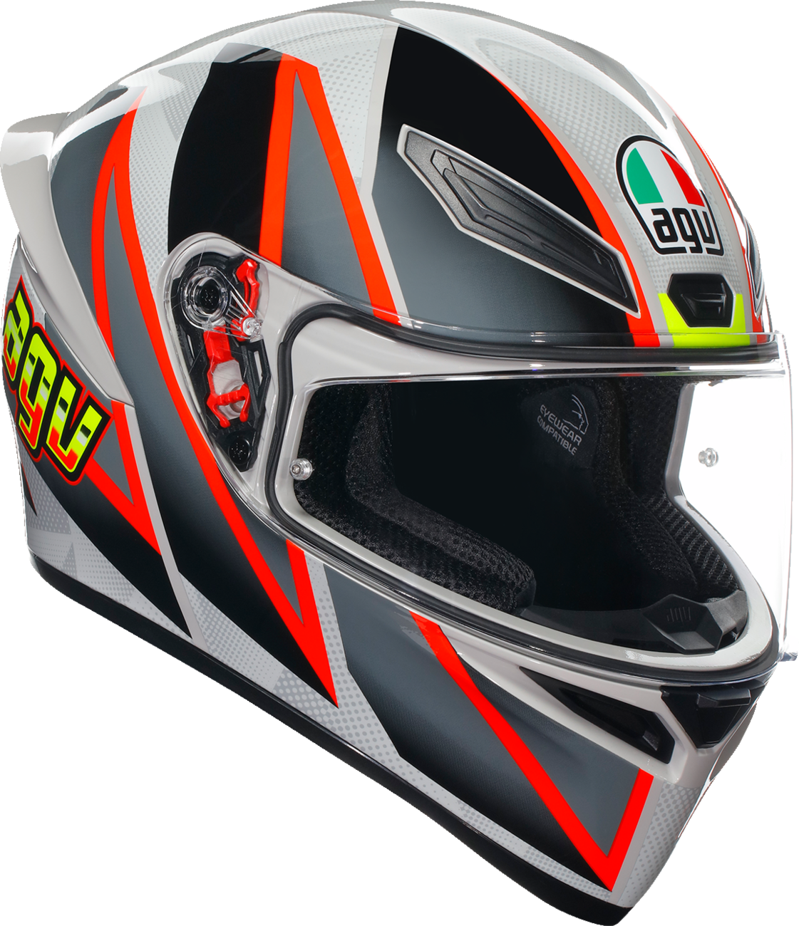 CASCO INTEGRAL AGV K1S BLIPPER GRIS ROJO