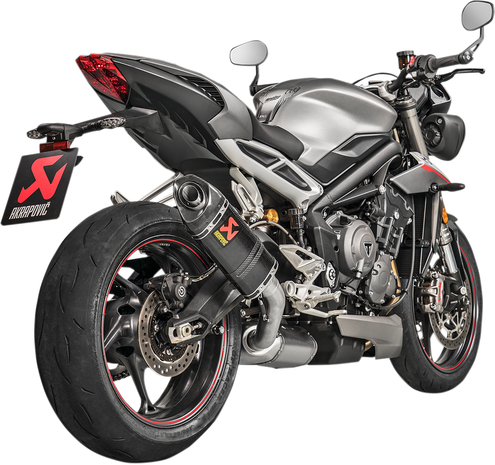 ESCAPE SLIP-ON AKRAPOVIC CARBONO STREET TRIUMPH 765
