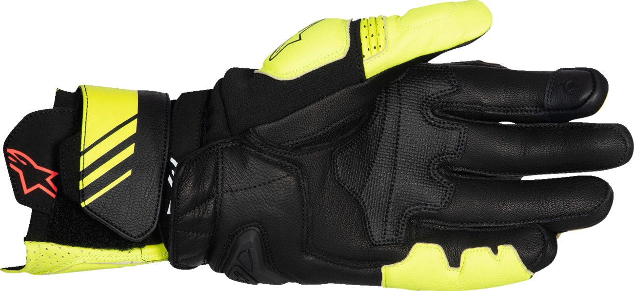 GUANTES ALPINESTARS GP PLUS R V3 CUERO AMARILLO/NEGRO