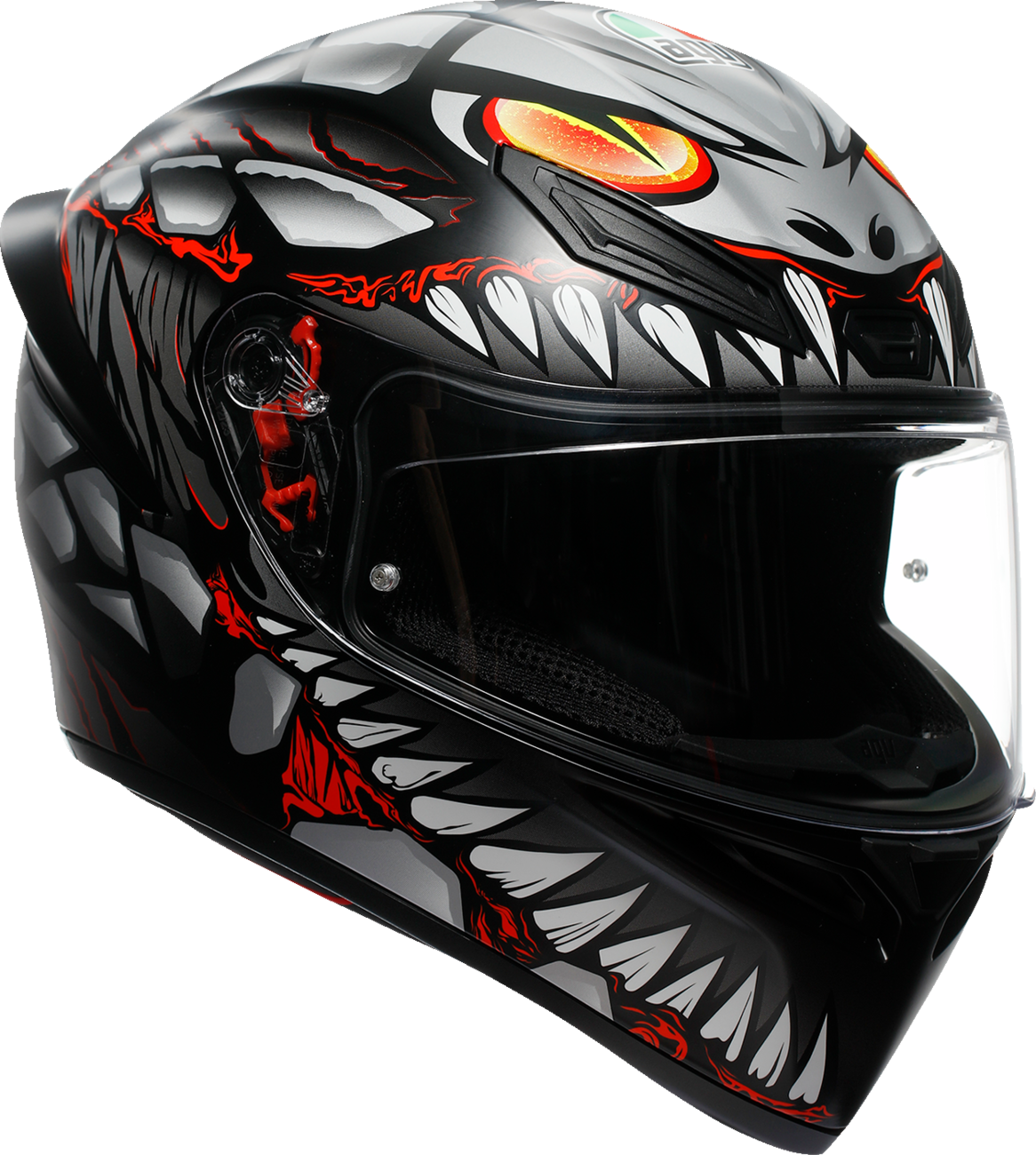 CASCO INTEGRAL AGV K1 S LYZARD NEGRO/GRIS/ROJO