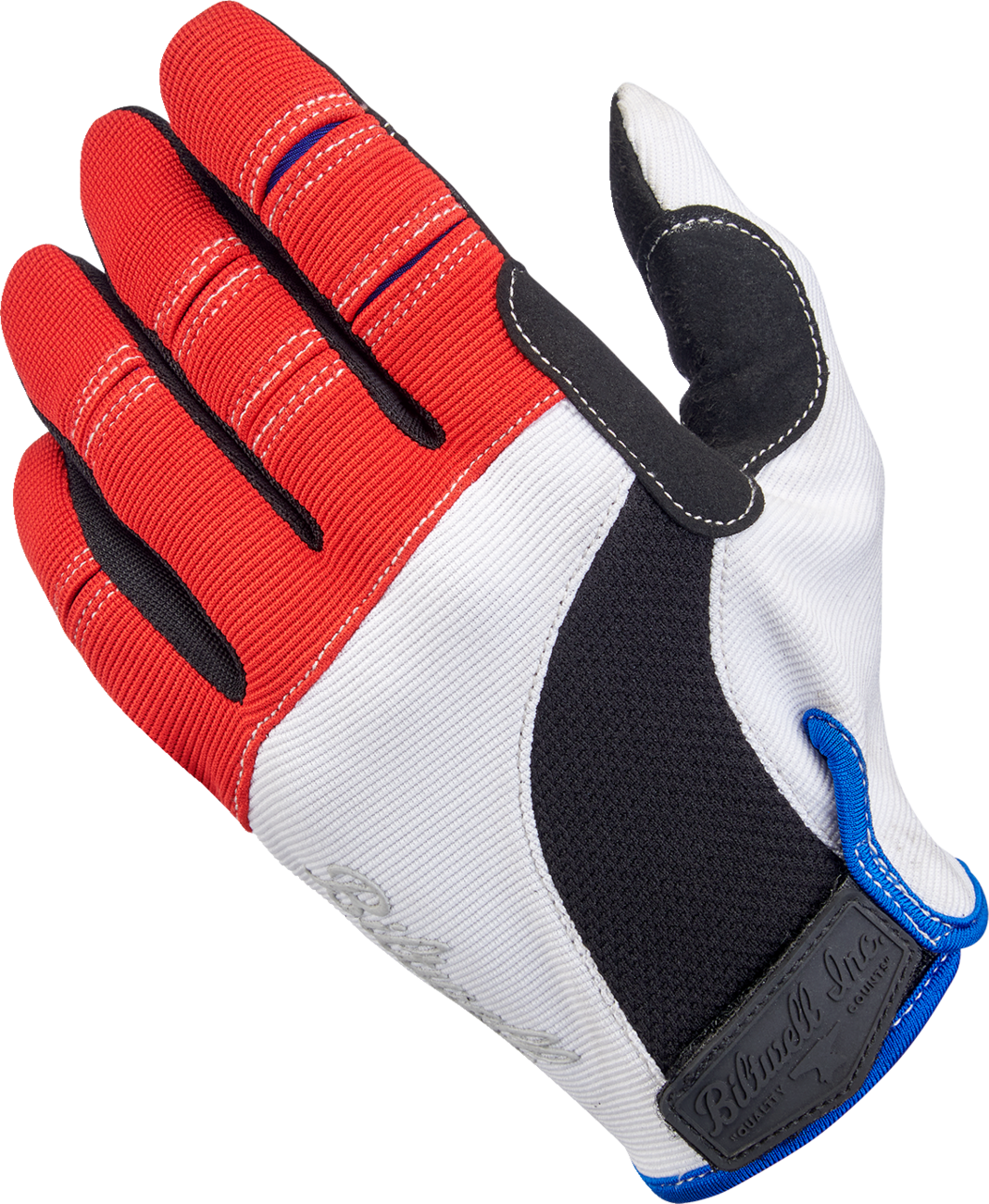 GUANTES BILTWELL MOTO ROJO/BLANCO/AZUL