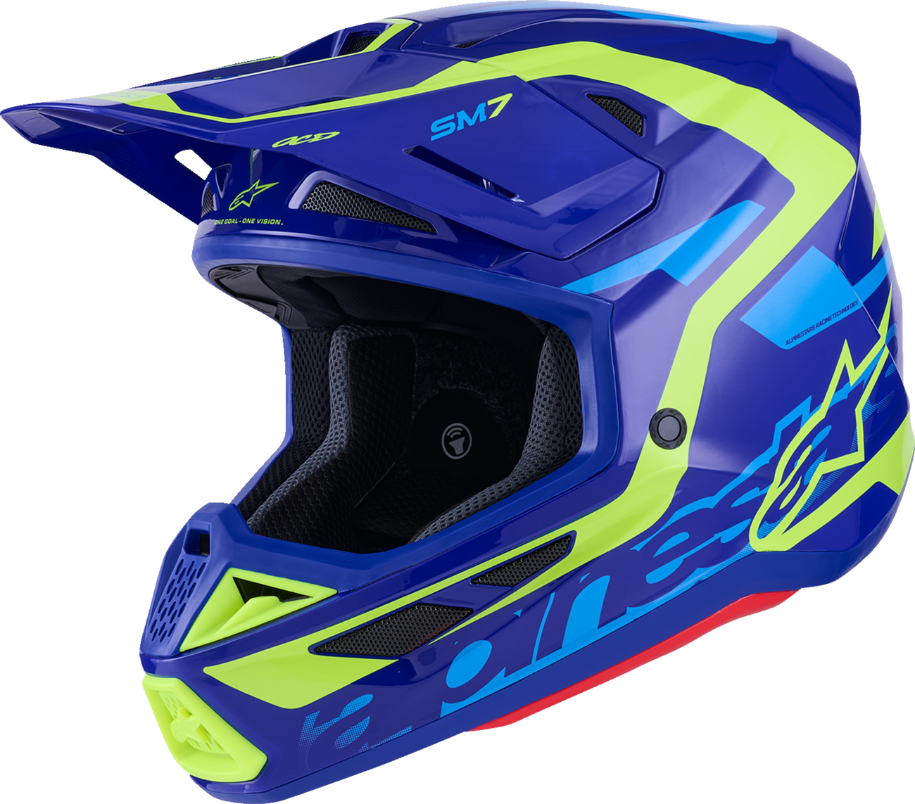CASCO ALPINESTARS SM7 DEED NEGRO/FLUORESCENTE AMARILLO BRILLANTE